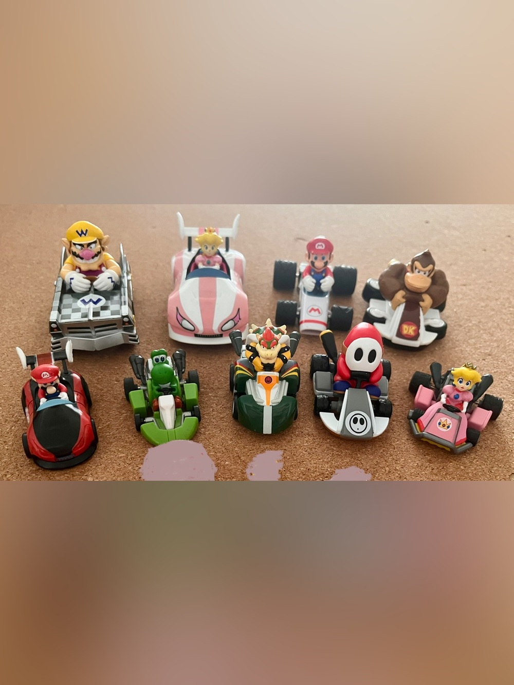 Nintendo Mario Kart Miniature Figures and Karts Lot
